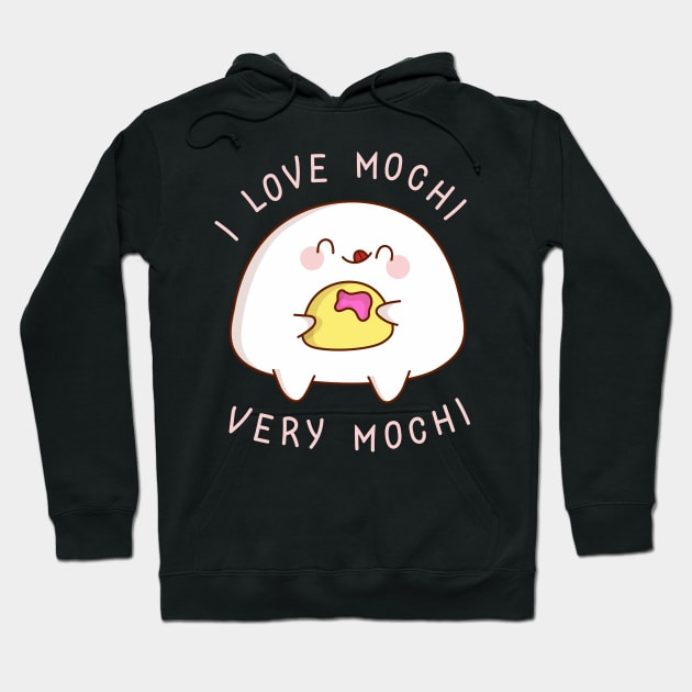 Funny kawaii character in love with yummy Hoodie by Eduard Litvinov